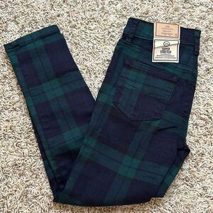 Polo Ralph Lauren - The Tompkins Skinny High Rise Plaid Jeans - Size 5